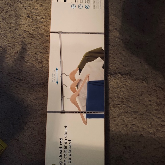 Hanging Closet Rod Adjustable - Picture 2 of 3